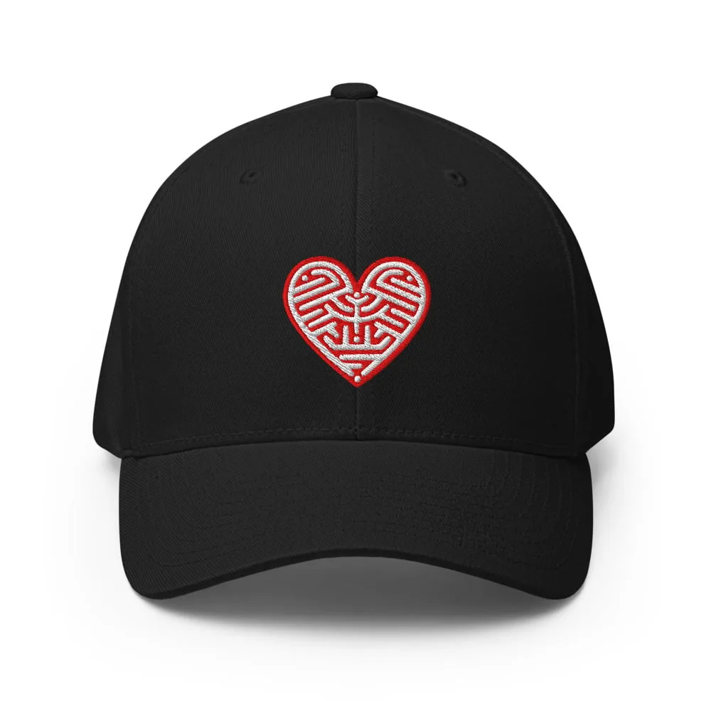 Casquette K-SK8 LOVE Kelkin — broderie cœur, 6-panel structuré