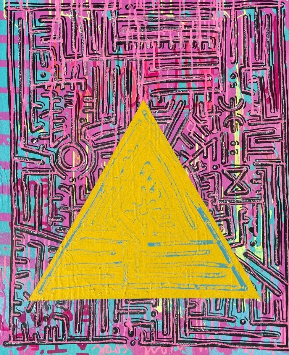 Élévation - Œuvre originale par Kelkin, mixed media 70×58cm