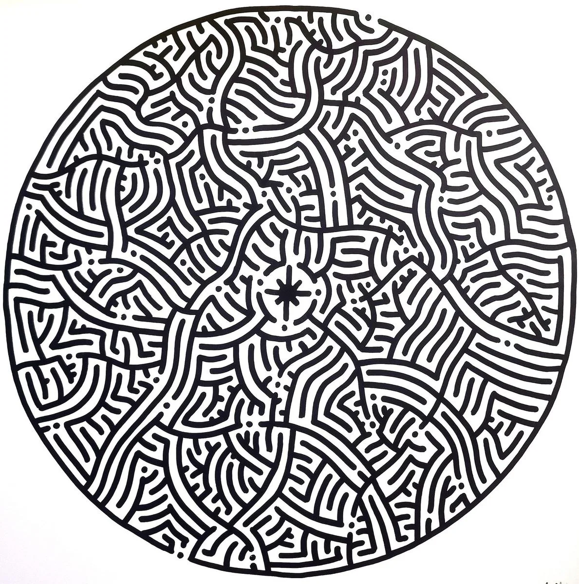 P = m × g - Toile par Kelkin, 100×100cm